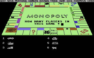 Waddingtons Deluxe Monopoly screenshot 4 for Commodore 64